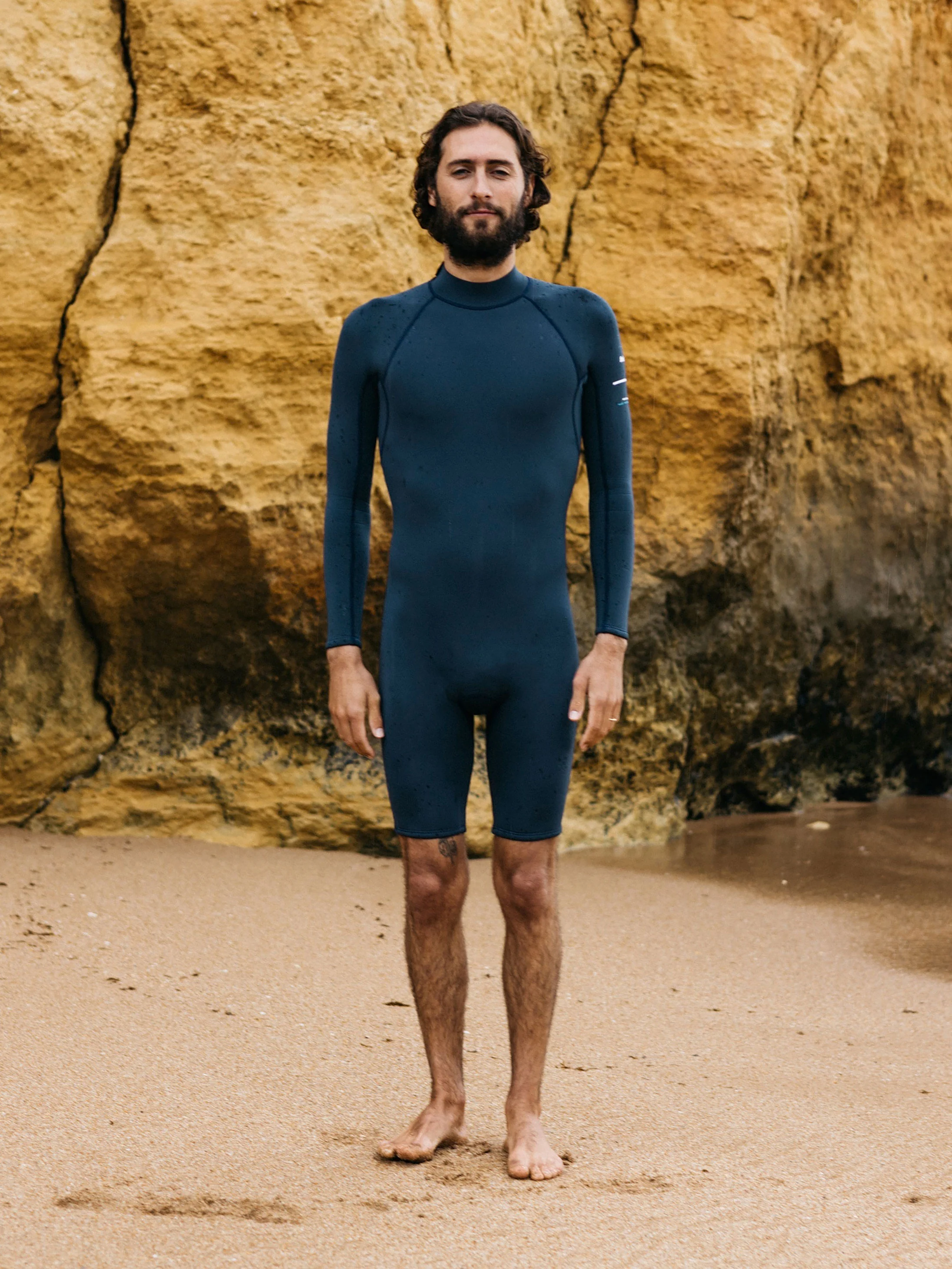 Men's Nieuwland 2mm Yulex® Back Zip Long Sleeve Shorty Wetsuit - Image 3
