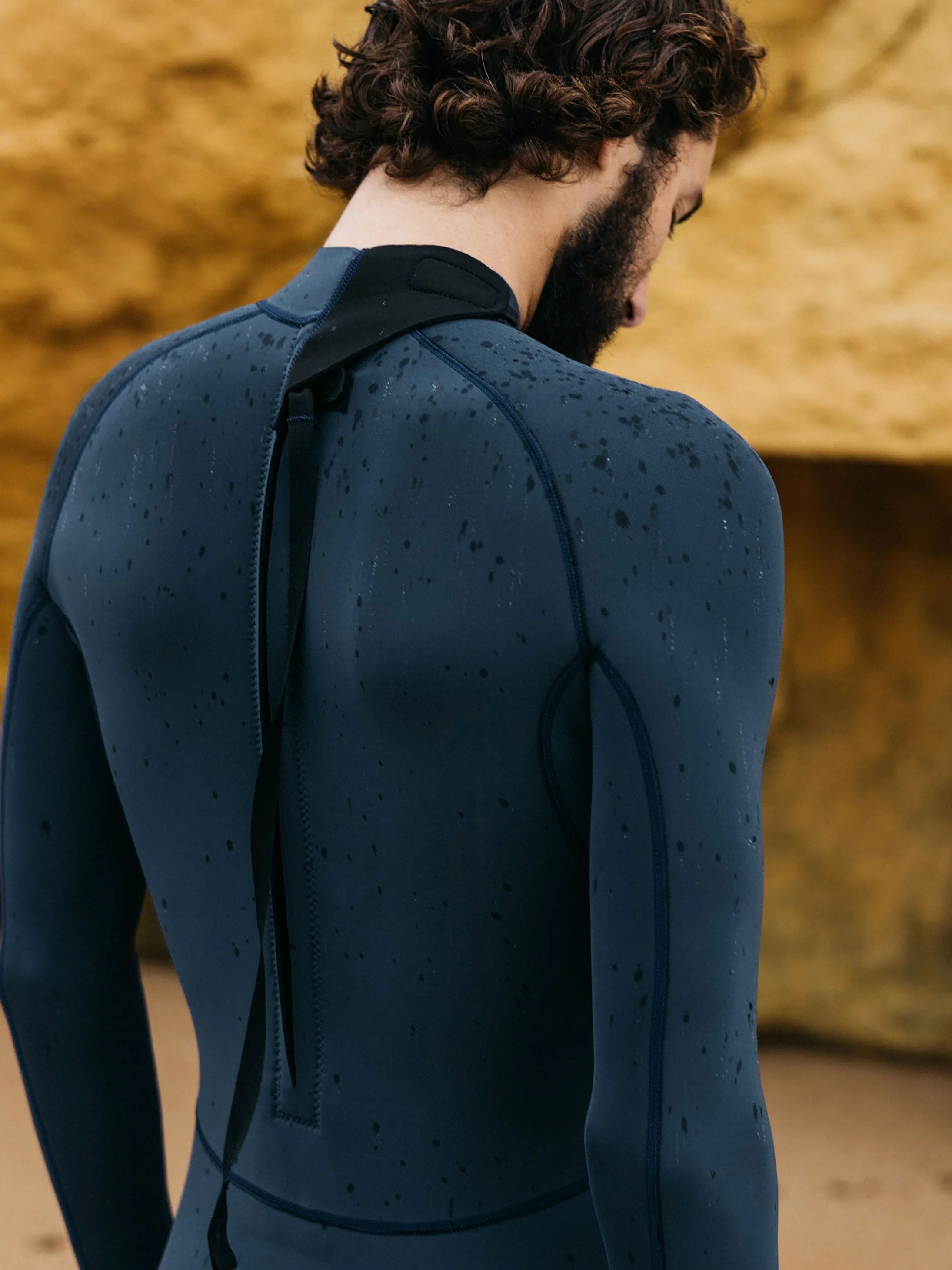 Men's Nieuwland 2mm Yulex® Back Zip Long Sleeve Shorty Wetsuit - Image 5