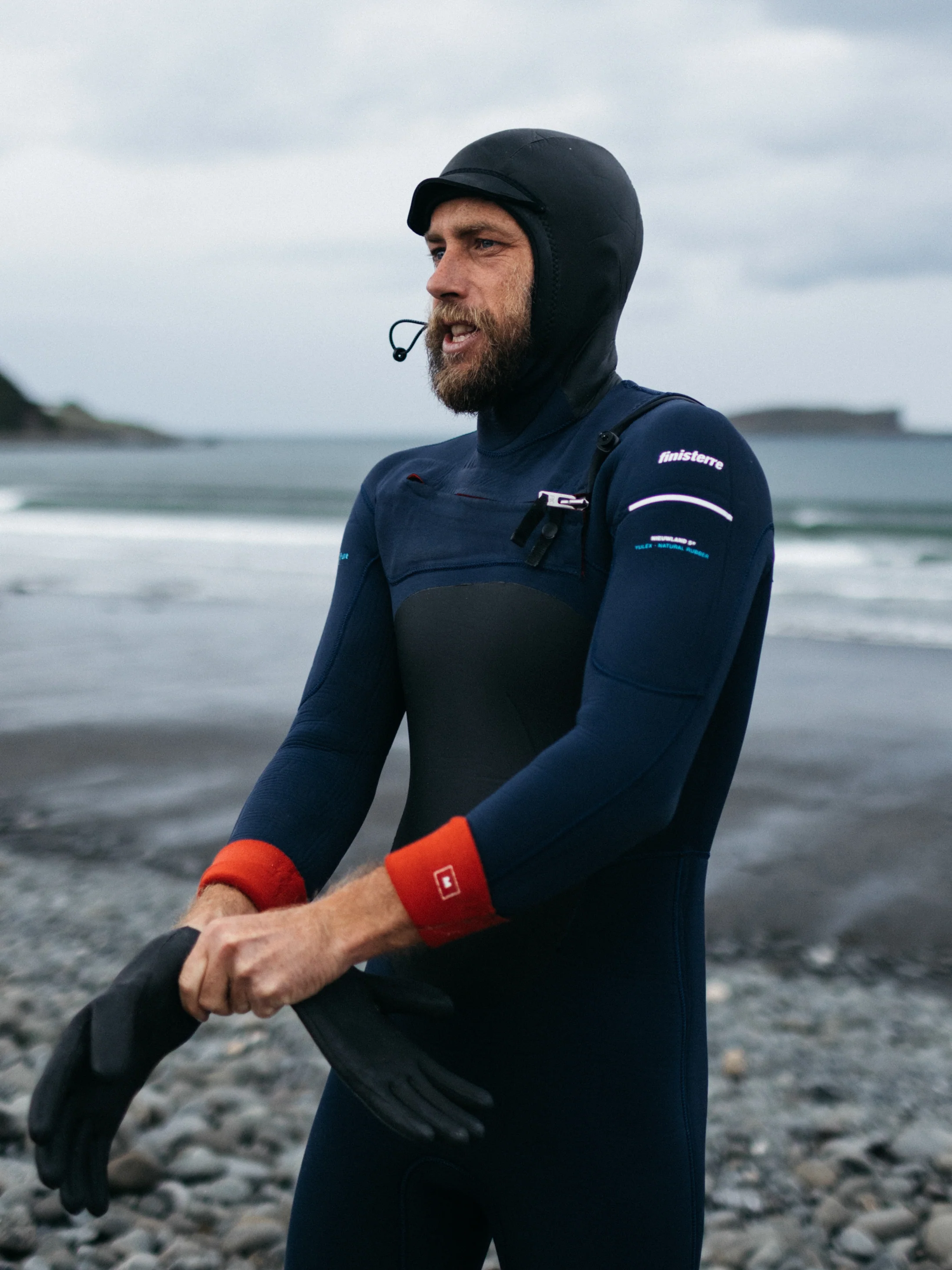 Men's Nieuwland 5.5/4.5mm Yulex® Chest Zip Hooded Wetsuit - Image 5