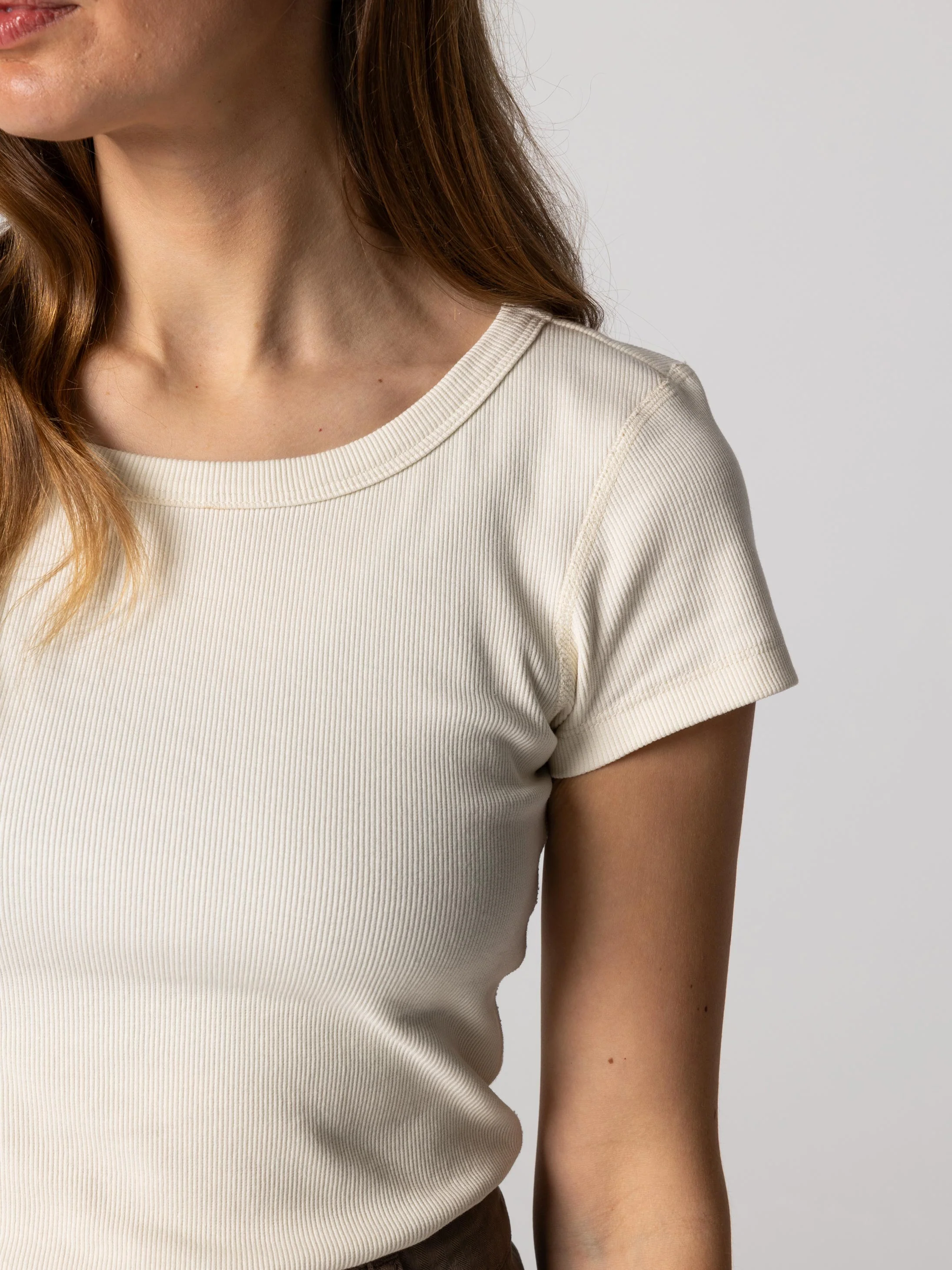 Women's Powes Ribbed T-Shirt - Image 6